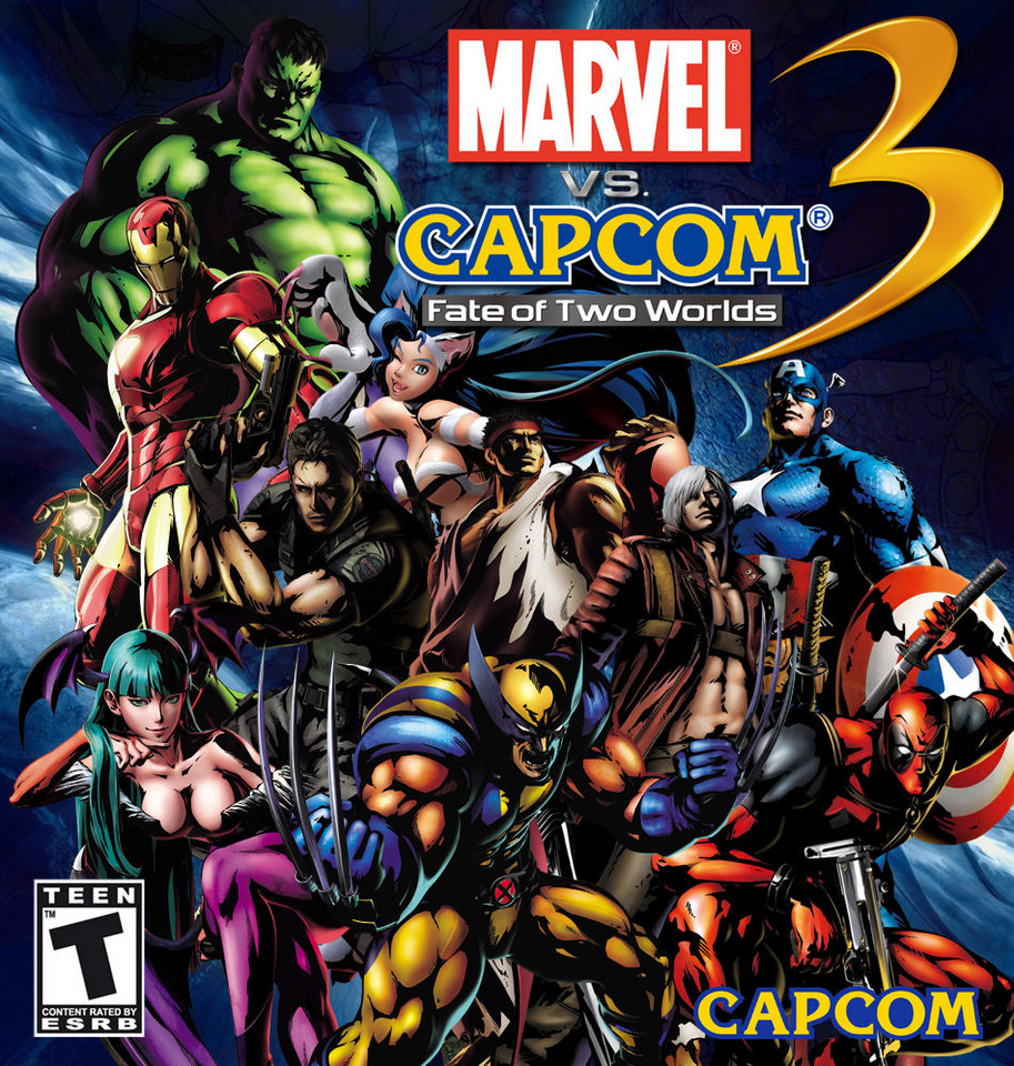 Okładka gry "Marvel vs. Capcom 3: Fate of Two Worlds"