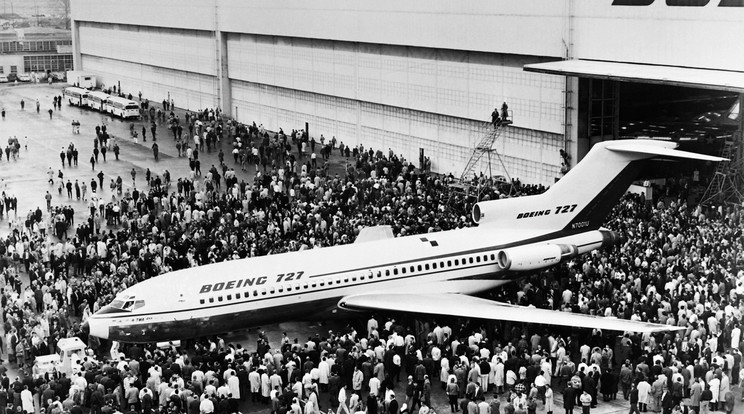 1962-ben bemutatják a Boeing 727-es gépet. Egy ilyen gépet rabolt el a férfi is (Illusztráció) /Fotó: AFP