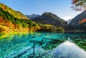 Jezioro Pięciu Kwiatów, Jiuzhaigou, Chiny