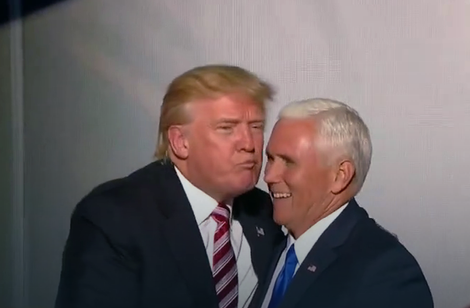 Donald Tramp i Majk Pens