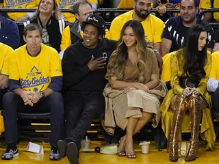 Jay-Z i Beyonce na meczu NBA