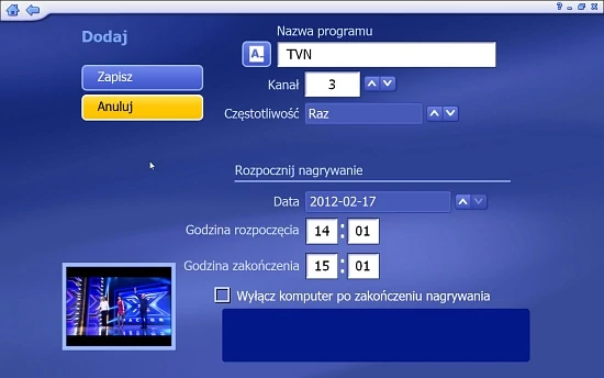 Programowanie nagrań