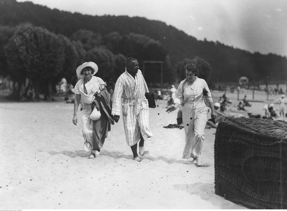 Plaża w Karwi, lipiec 1932 roku