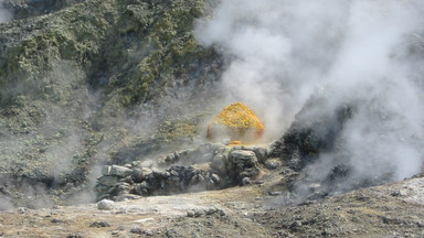 Wulkan Solfatara we Włoszech. Przedsionek piekła