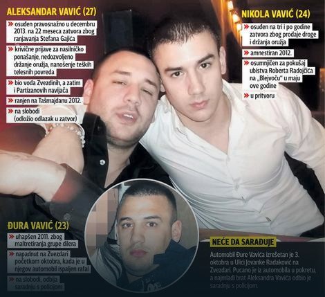 Tri brata Vavića, vođe "Alkatraza"