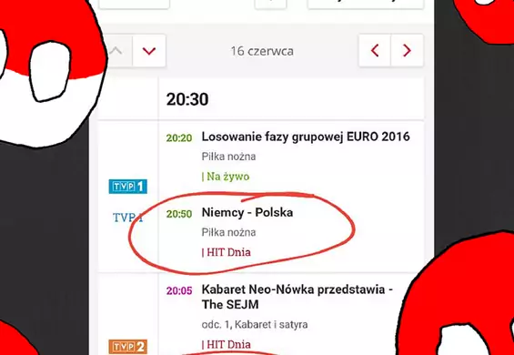 W czwartek mecz Polska-Niemcy, a na TVP2 obejrzysz... "Krzyżaków"