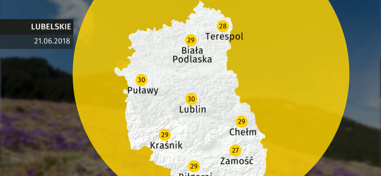 Prognoza pogody dla woj. lubelskiego - 21.06