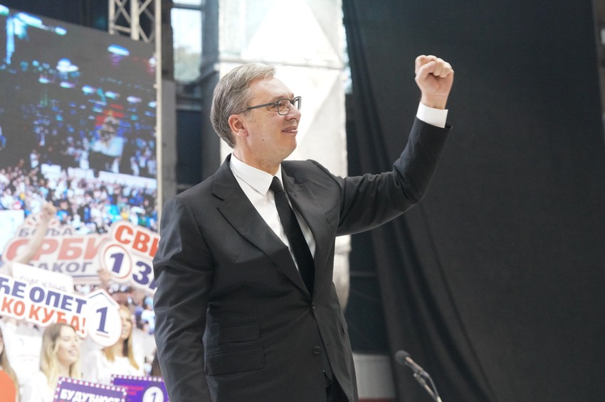 Aleksandar Vučić, završni skup 