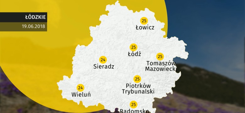 Prognoza pogody dla woj. łódzkiego - 19.06