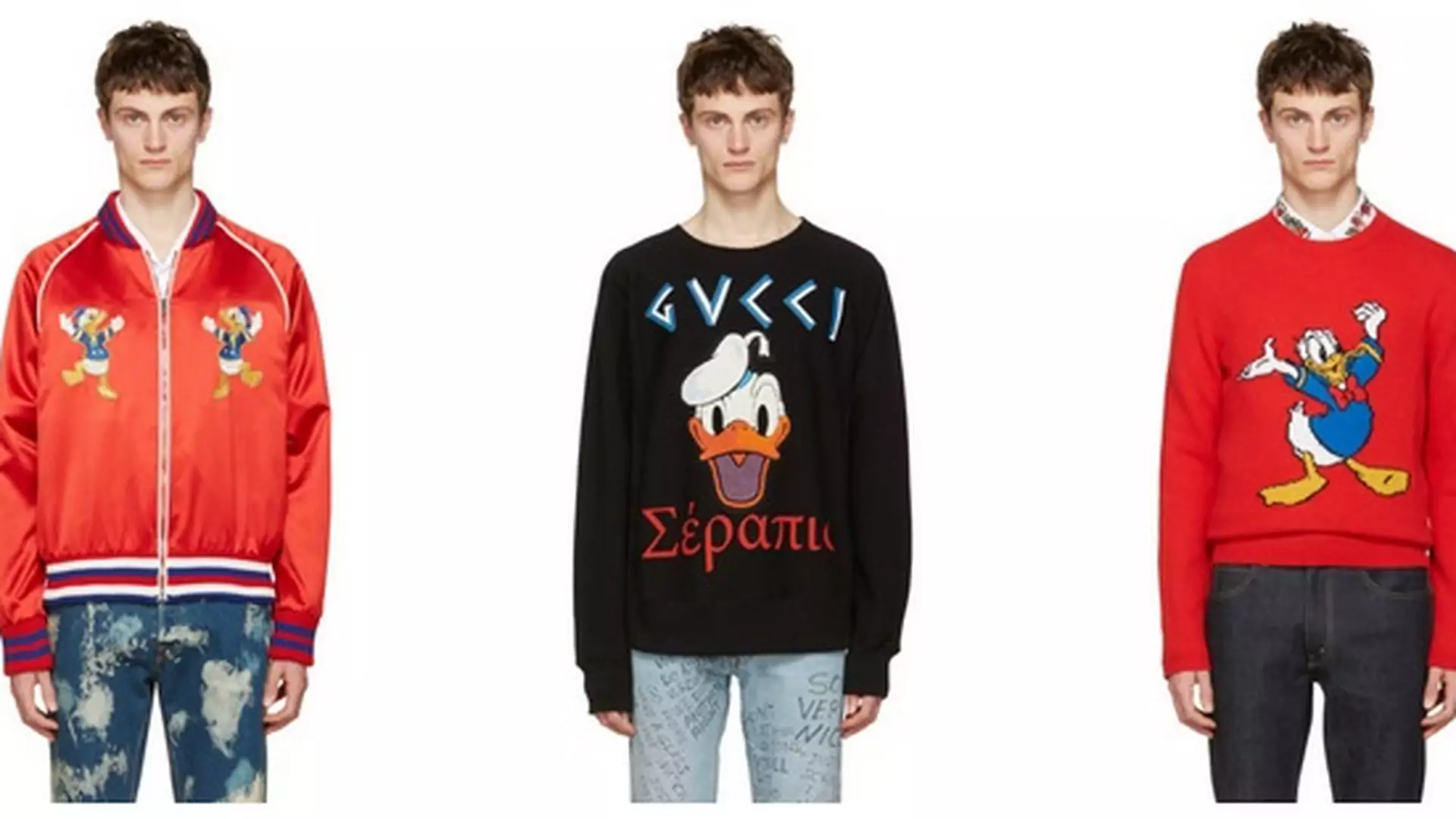 Sweter z kaczorem Donaldem od Gucci za 4,5 tys. zł to najtańsza rzecz z nowej kolekcji