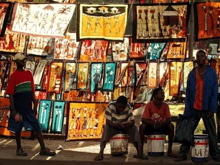 etiopia chłopcy afryka bazar