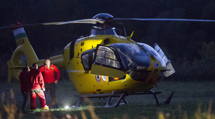 Mentőhelikopter okozott balesetet /Fotó: Blikk