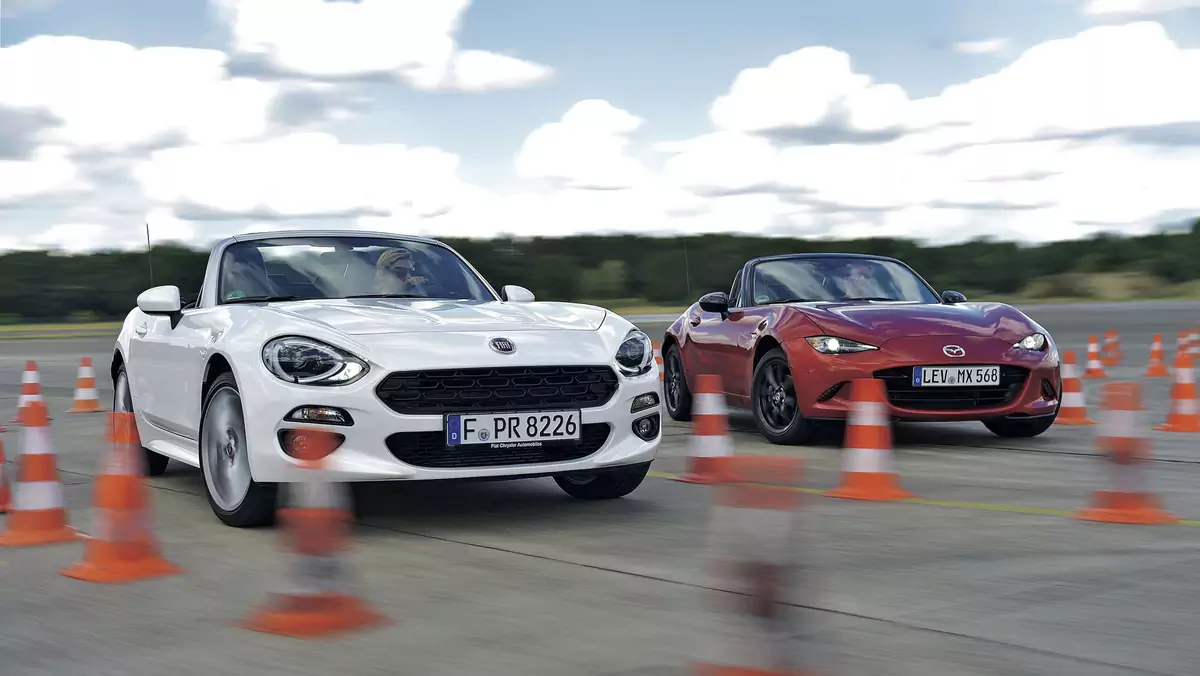 Mazda MX-5 kontra Fiat 124 Spider - takie same, a jednak inne