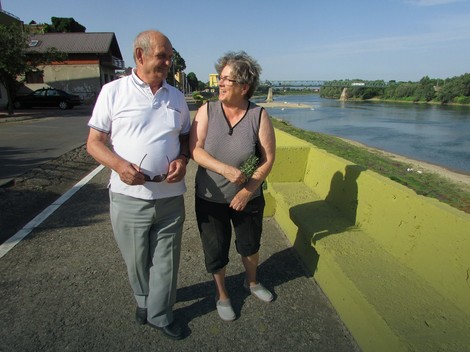 Pavo i Rada na savskoj obali 