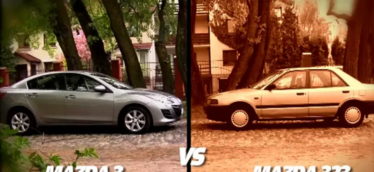 Mazda 323 vs Mazda 3, czyli dwadzieścia lat minęło...