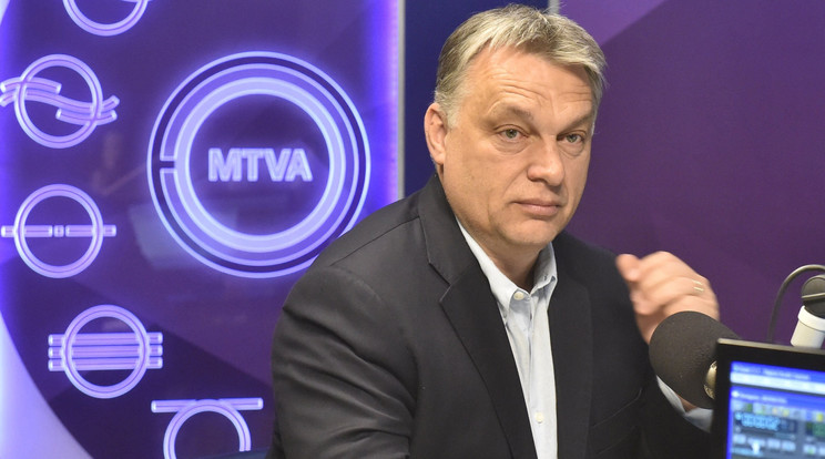 A Kossuth Rádióban adott interjút Orbán Viktor / Fotó: MTI