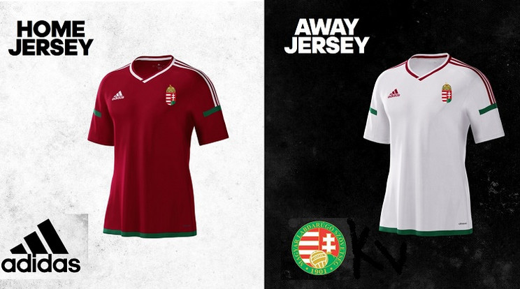 Ebben a két mezben léphet pályára a magyar válogatott az Eb-n /Fotó: adidas.hu