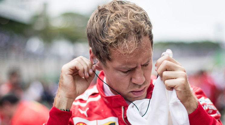 Sebastian Vettel a tizedik futam után még vezetett, aztán mélyrepülésbe kezdett /Fotó: Getty Images