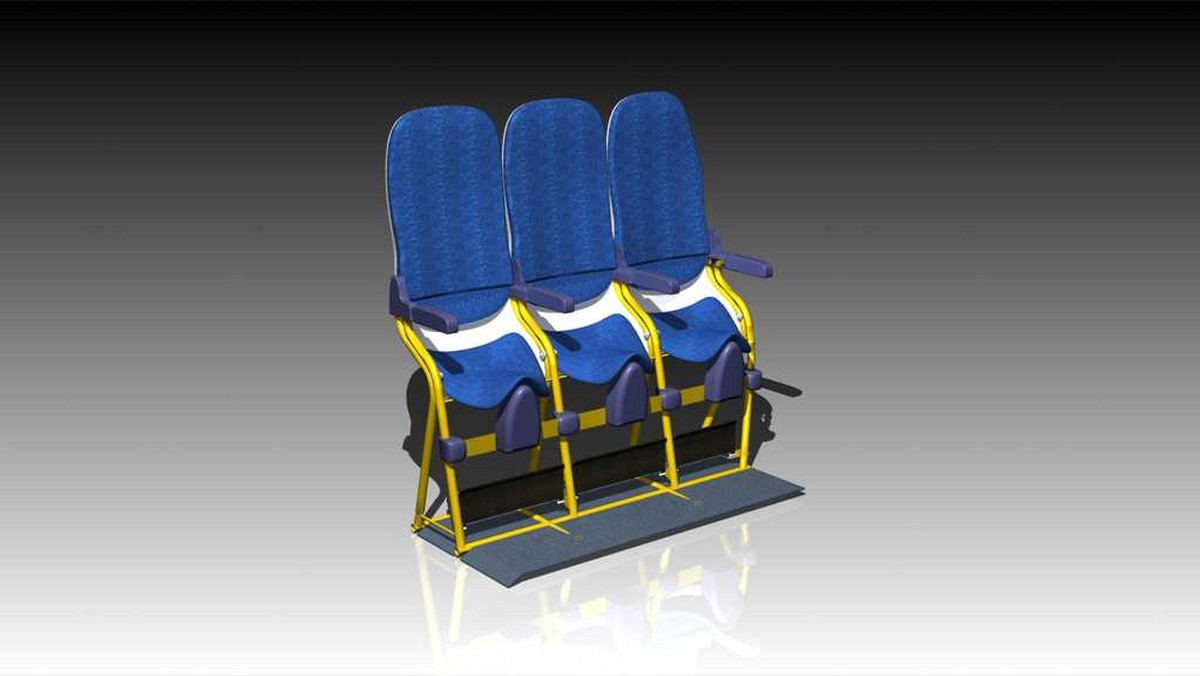 Aviointeriors, włoski producent foteli samolotowych, zaprojektował i opatentował miejsca stojące do samolotów, ze względu na "silny interes" linii lotniczych.