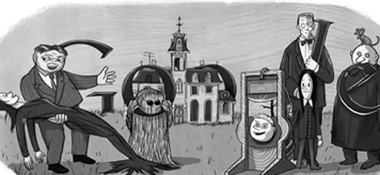 Charles Addams - setna rocznica urodzin w Google