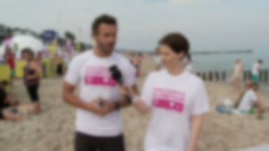 Pomoc Mierzona Kilometrami na plaży w Mielnie