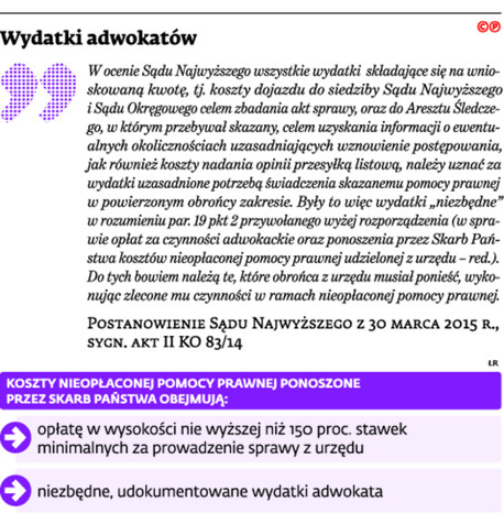 Wydatki adwokatów