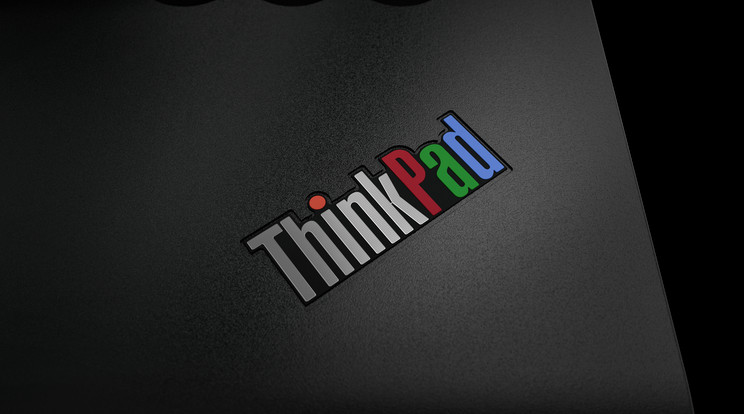 Több színben pompázik a ThinkPad logó a 25. évfordulóra készült modellen /Fotó: Lenovo