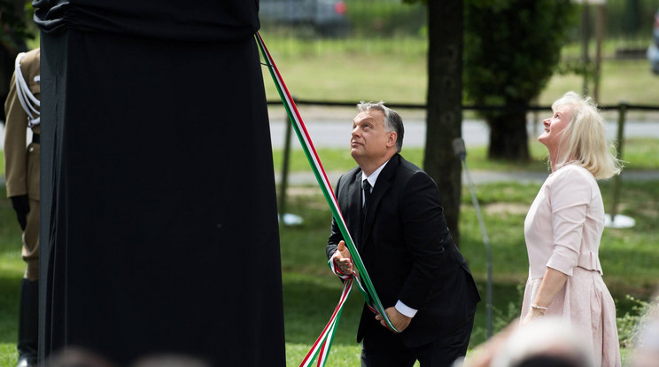 Orbán avatta fel a Gulág-emlékművet / MTI Fotó: Koszticsák Szilárd