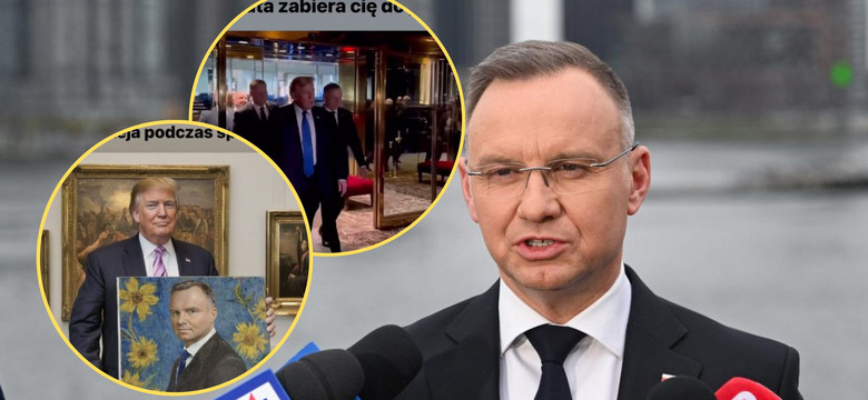 Andrzej Duda spotkał się z Donaldem Trumpem. Memy o złotym talerzu "zrobią wam dzień"!