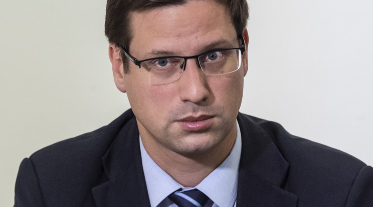 Gulyás Gergely miniszter beszélt az indulásról /Fotó: MTI - Szigetváry Zsolt