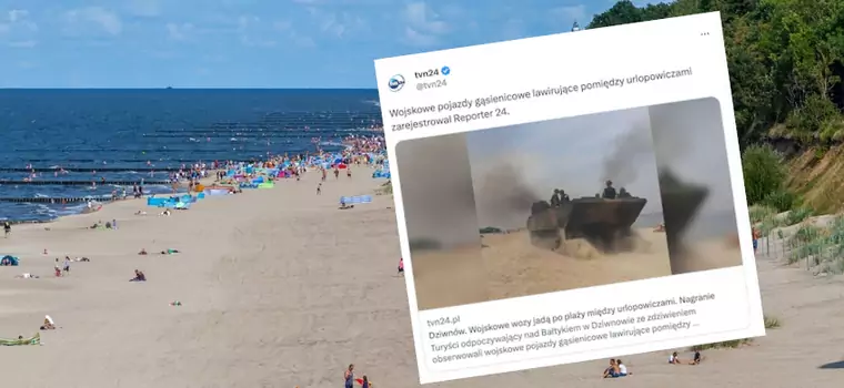 Urlopowicze w Dziwnowie przecierali oczy ze zdumienia. Po plaży jechały wojskowe transportery