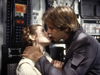 Carrie Fisher i Harrison Ford w „Imperium kontratakuje”