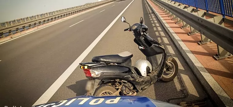 Jechał skuterem pod prąd na drodze S3. W ogóle nie powinien tam trafić