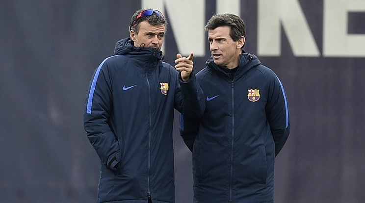 Juan Carlos Unzué (jobbra) lenne a Barcelona sztárjainak választása a vezetőedzői posztra/Fotó: AFP