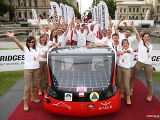Polski solarny samochód Eagle One stworzony przez studentów Politechniki Łódzkiej.