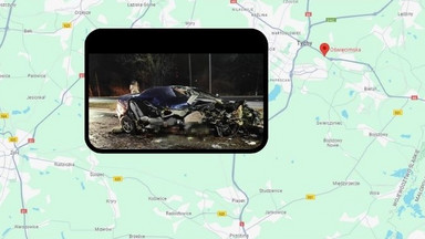 Koszmarny wypadek w Tychach. Bmw rozerwane na pół, nie żyje młoda kobieta