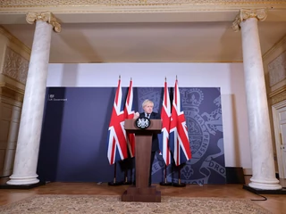 Premier Wielkiej Brytanii Boris Johnson ogłasza zawarcie porozumienia handlowego jego kraju z Unią Europejską