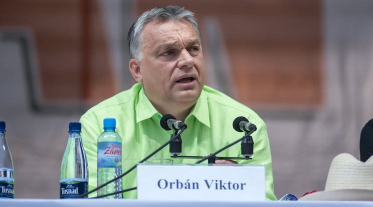 Orbán Viktor megtartotta szokásos beszédét Tusnádfürdőn /Fotó: MTI - Veres Nándor