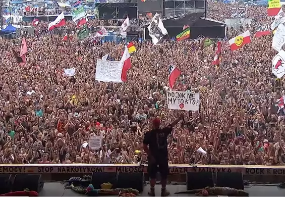 "Mazurek Dąbrowskiego" na kilkadziesiąt tysięcy gardeł na otwarcie Woodstocka. Są ciary! [WIDEO]