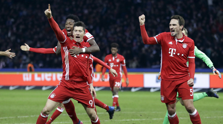 A Bayern játéka feljavult a második félidőre, de csak az ötperces hosszabbítás után tudtak betalálni /Fotó: MTI