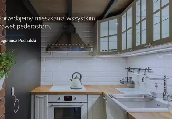 "Sprzedajemy mieszkania wszystkim, nawet pederastom". Internauci oburzeni homofobiczną reklamą firmy z Łodzi