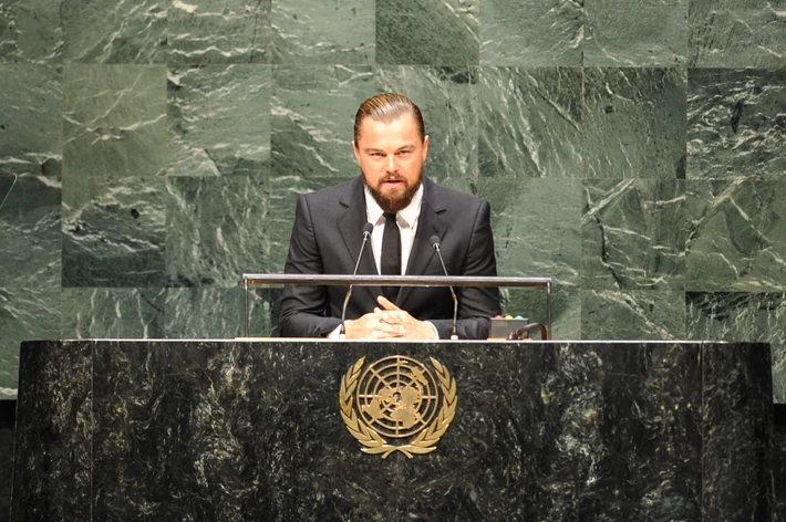 Leonardo DiCaprio Speaks at the U.N.