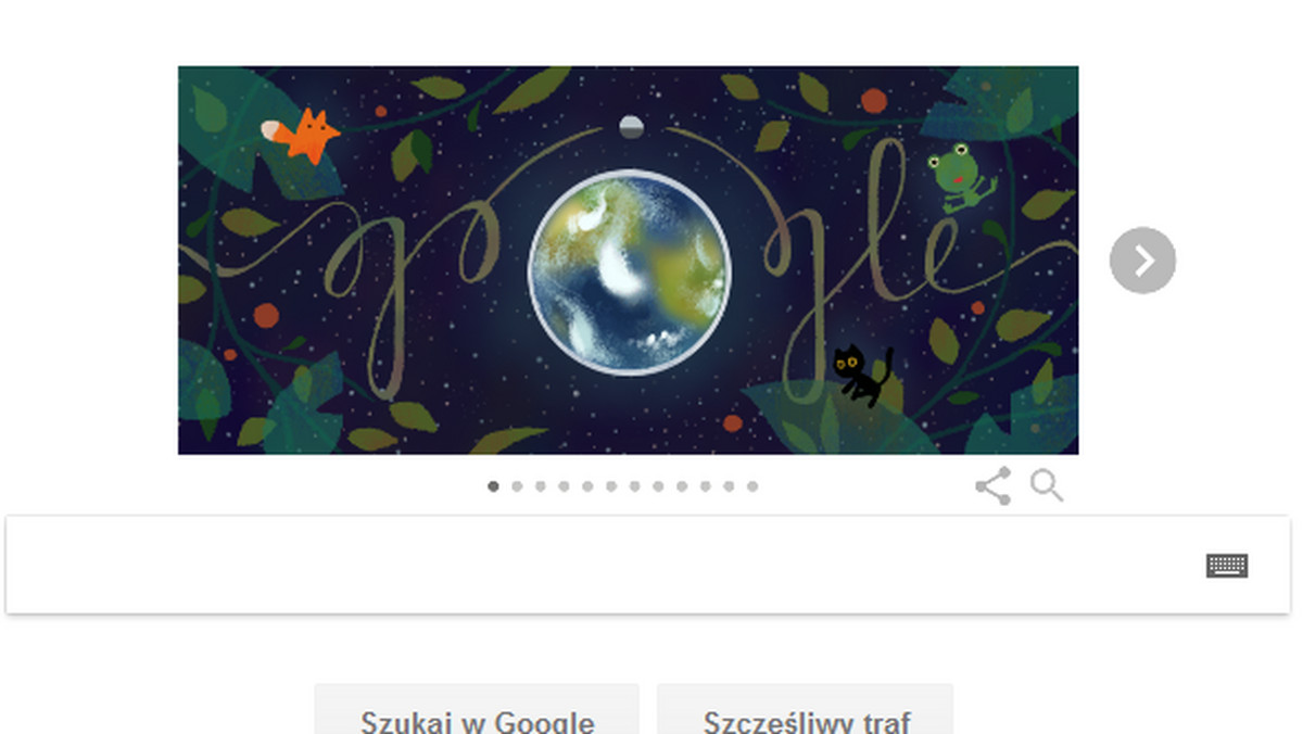 Google wypuscilo doodle z okazji Dnia Ziemi. Doodle udziela wskazówek, jak dbać o naszą planetę.