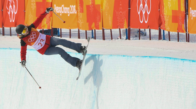 Elizabeth Swaney a téli olimpián / MTI Fotó: Czeglédi Zsolt