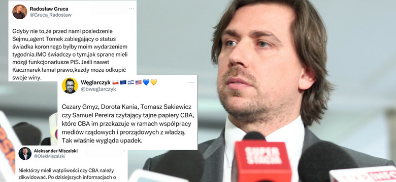 "Tak właśnie wygląda upadek". Burza w sieci po słowach "agenta Tomka"