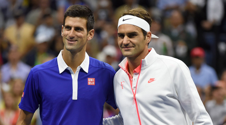 Djokovic és Federer-Fotó:AFP