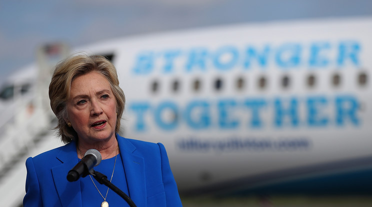 Hillary Clinton hét végén 
épp egy nyilvános rendezvényen lett rosszul/Fotó:EUROPRESS GETTY IMAGES