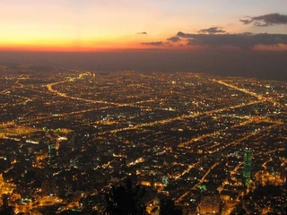 Bogota w nocy