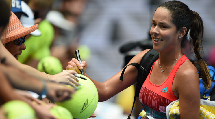 Ana Ivanovic szépségével is lenyűgözi a teniszrajongókat /Fotó: AFP