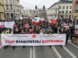 Protest frankowiczów z 2017 r. w Warszawie